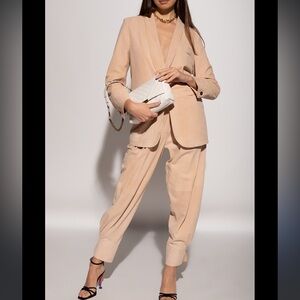 New Forte_Forte Italy Blazer Jacket Pink Suede Leather Size 4